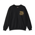 Final Cut Horror Mask Sweatshirt in Black — front view