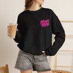 Night Ride Motorcycle Sweatshirt in Black — model view
