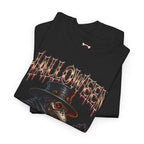 Last Lantern Plague Doctor T-Shirt in Black — folded view