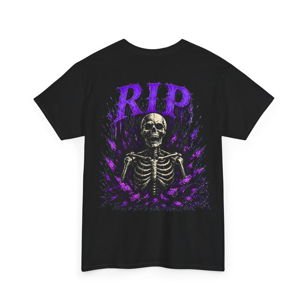 RIP Skeleton T-Shirt in Black — back view