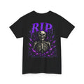 RIP Skeleton T-Shirt in Black — back view