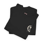 Crescent Skeleton T-Shirt in Black — folded view