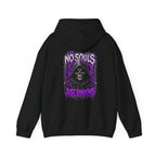 No Souls Just Shadows Grim Reaper Hoodie in Black — back view