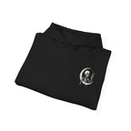 Crescent Skeleton Hoodie in Black — folded view
