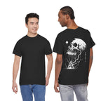 Pale Remains Skull T-Shirt in Black — model view