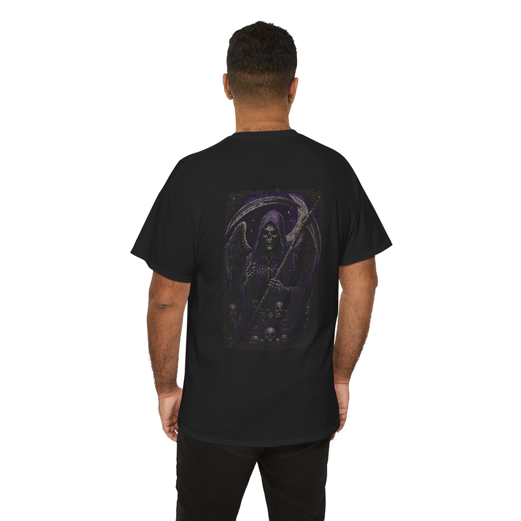 Til Death Grim Reaper T-Shirt in Black — model view