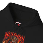 King of Terror Skeleton Hoodie in Black — front view
