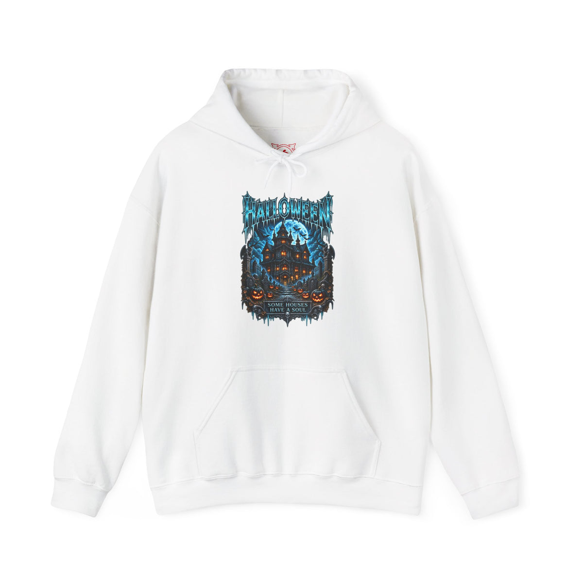 House of Souls Hoodie in White — front view