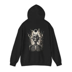 Eclipse Skeleton Hoodie in Black — back view