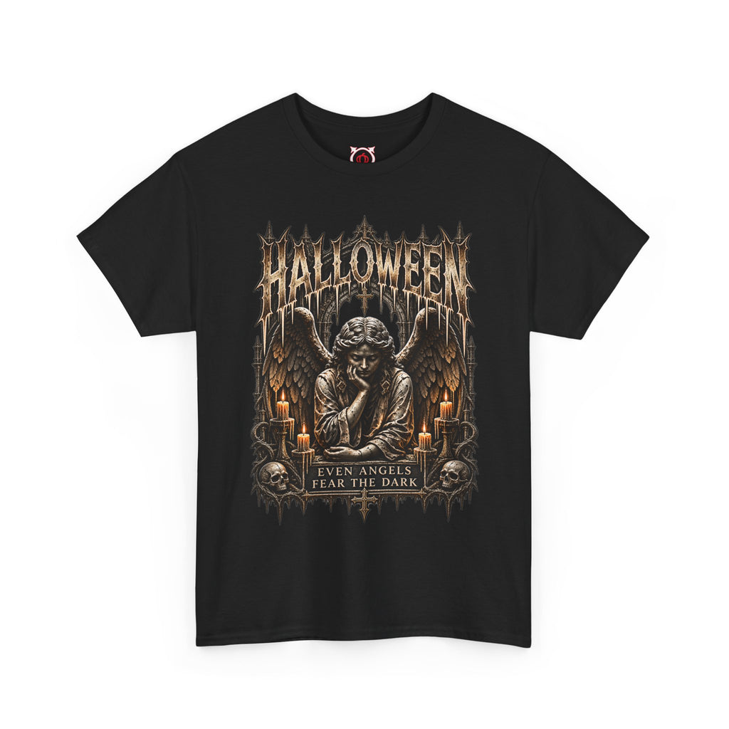 Even Angels T-Shirt in Black — front view
