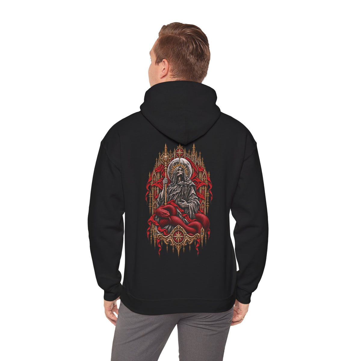 Reaper Hoodie in Black — model view