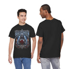 Midnight Vows Gothic Bride T-Shirt in Black — model view