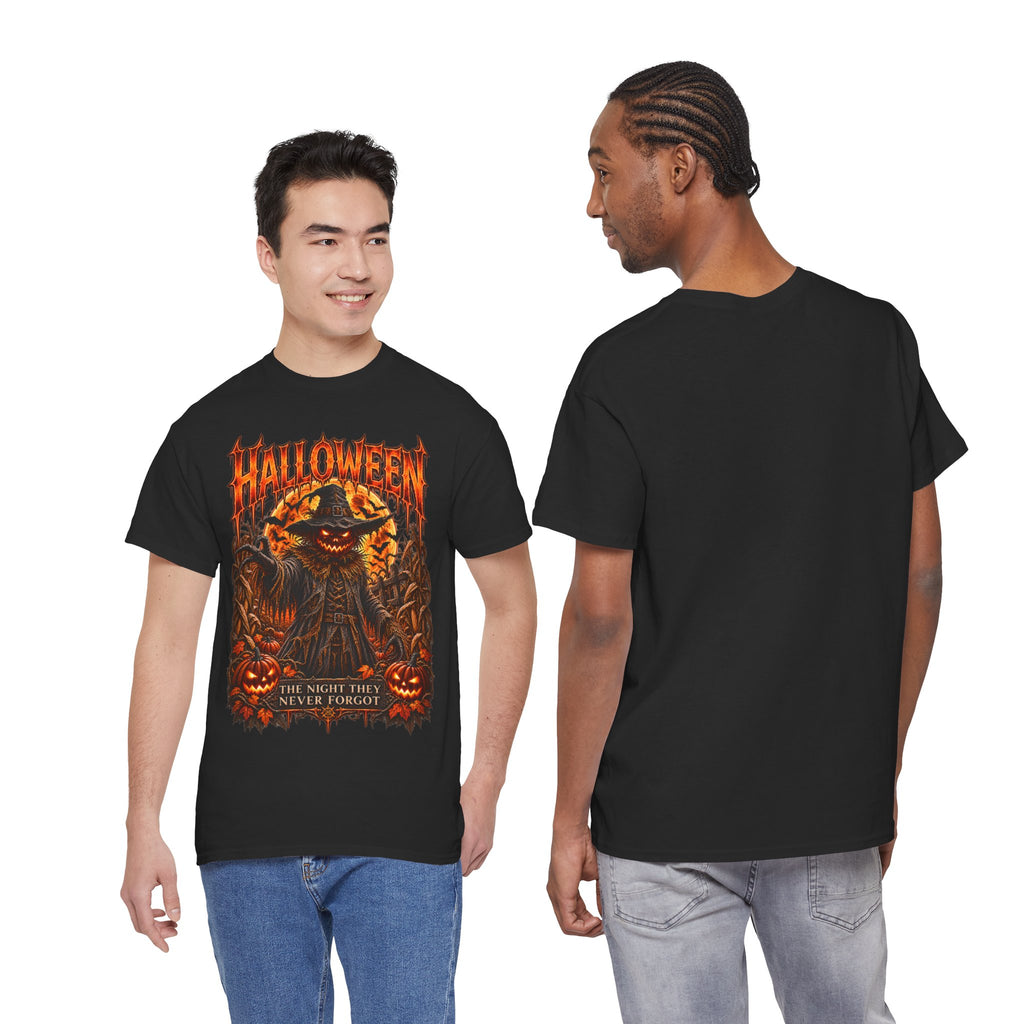 Never Forgotten Scarecrow T-Shirt in Black — model view