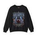Midnight Vows Gothic Bride Sweatshirt in Black — front view