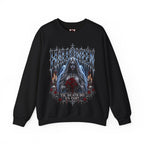 Midnight Vows Gothic Bride Sweatshirt in Black — front view