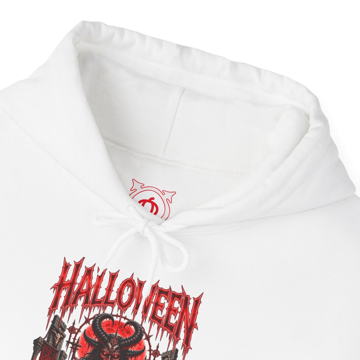 The Ritual Occult Hoodie in White — front view