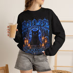 Black Cat Omen Sweatshirt in Black — model view