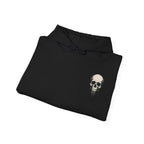 Dripping Skull Hoodie in Black — folded view