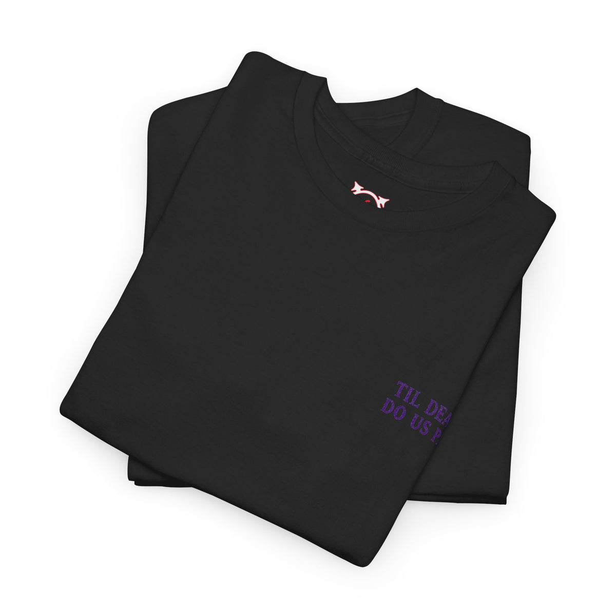 Til Death Grim Reaper T-Shirt in Black — folded view