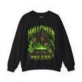 Magic Is Real Witch Sweatshirt in Black — front view