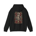 Moonveil Hoodie in Black — back print view