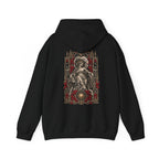 Moonveil Hoodie in Black — back print view