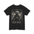 Play Nice Pumpkin T-Shirt in Black — back view