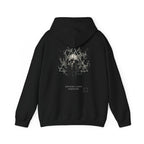 Nothing Lasts Forever Skull Hoodie in Black — back view