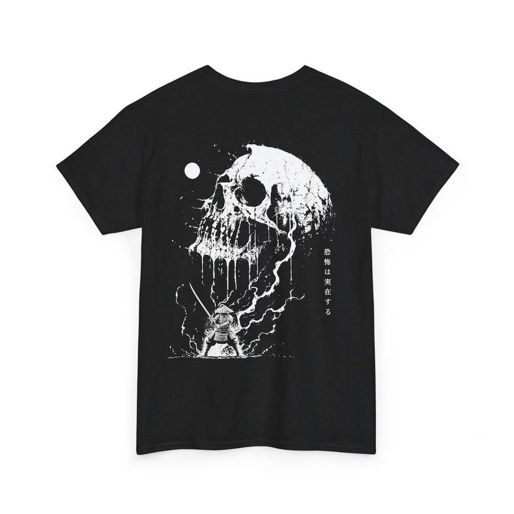 Pale Remains Skull T-Shirt in Black — back view