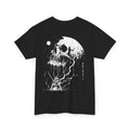 Pale Remains Skull T-Shirt in Black — back view