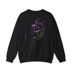 Death Smile Pumpkin Sweatshirt in Black — back view