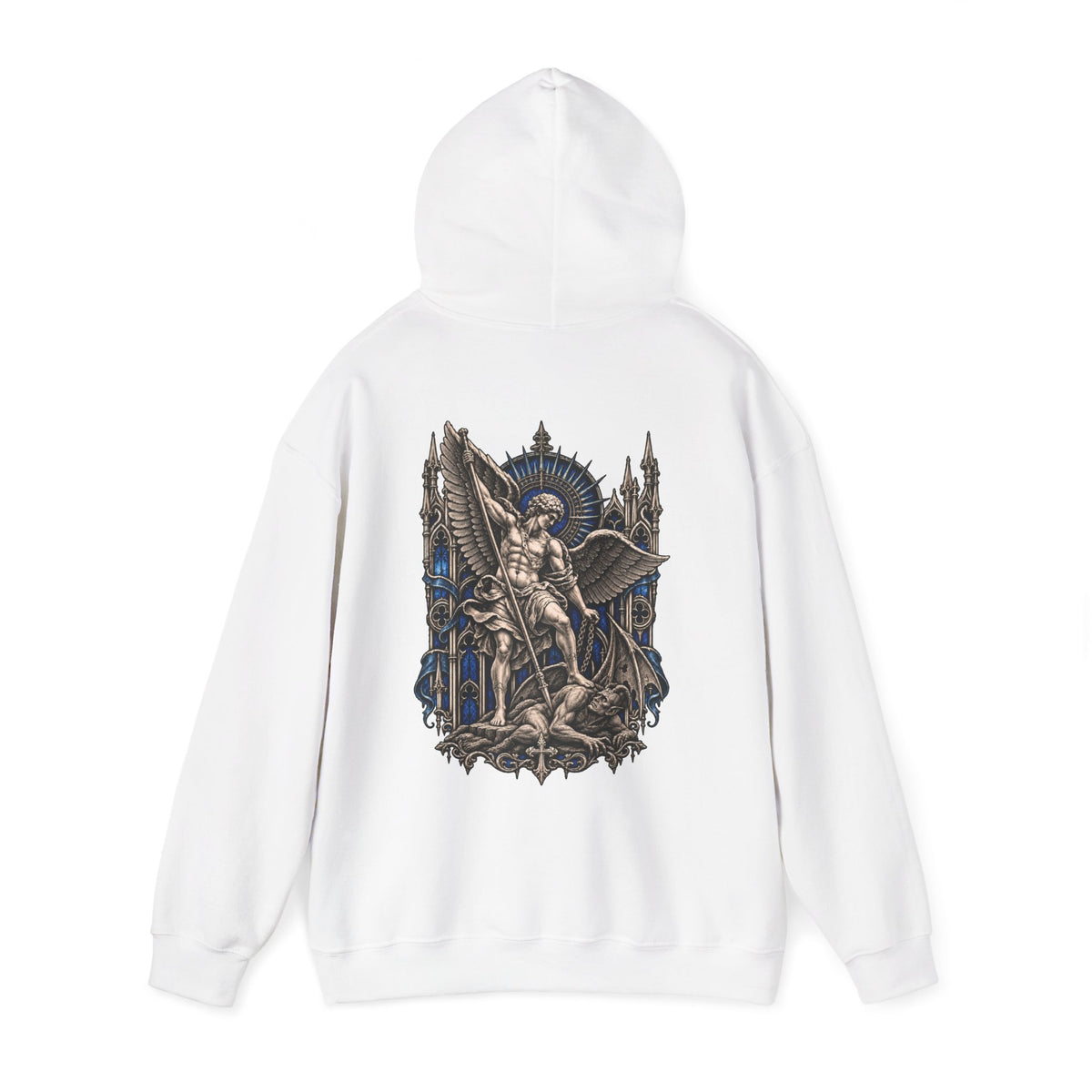 Stonewing Hoodie in White — back view