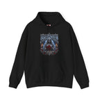 Midnight Vows Gothic Bride Hoodie in Black — front view