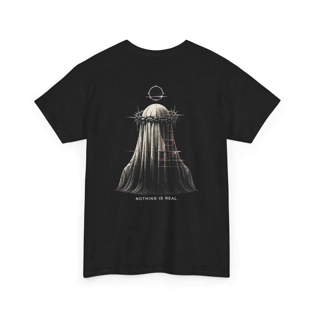 Nothing Is Real Ghost T-Shirt in Black — back view