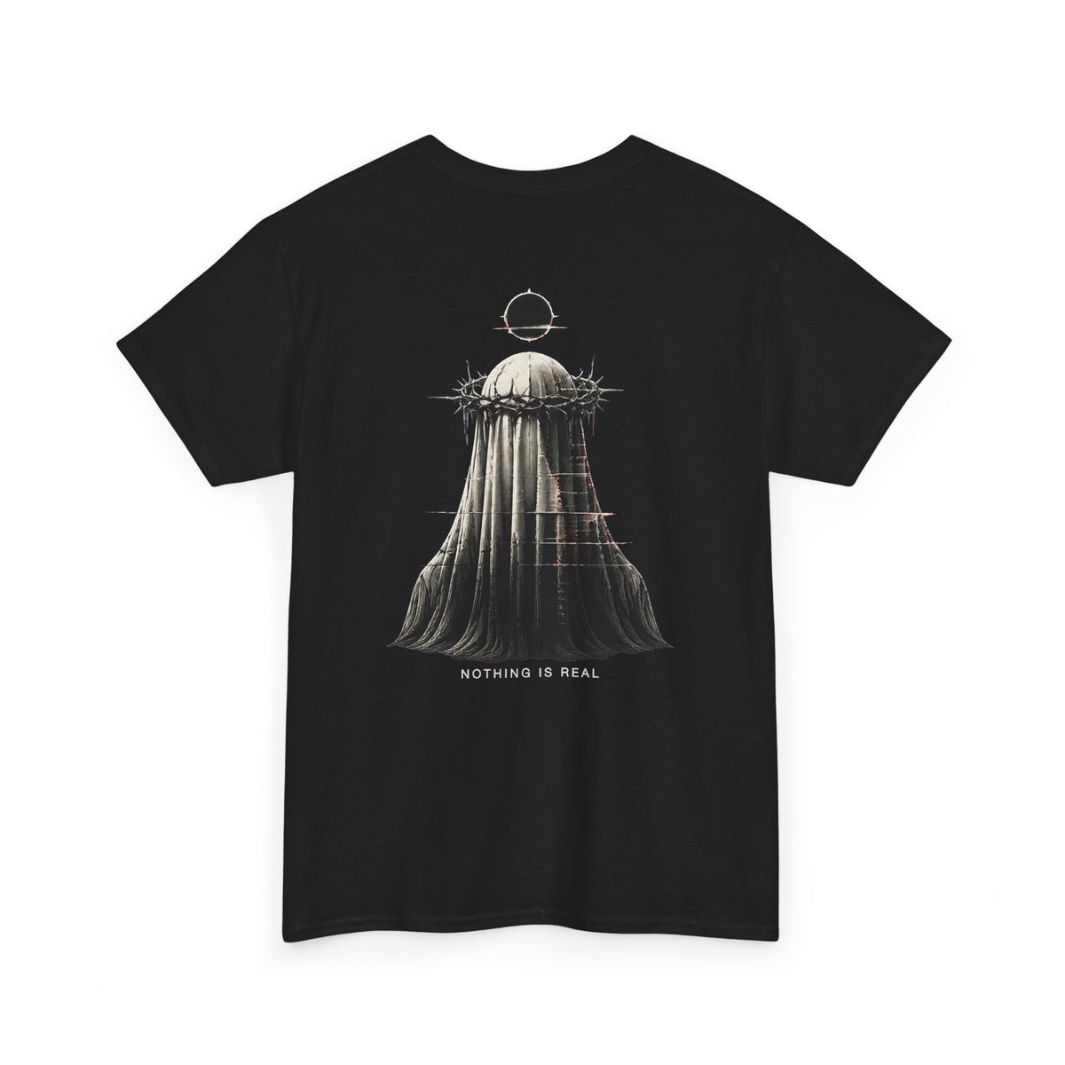Nothing Is Real Ghost T-Shirt in Black — back view