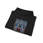 Midnight Vows Gothic Bride Hoodie in Black — folded view