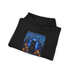 Black Cat Ritual Hoodie in Black — folded view