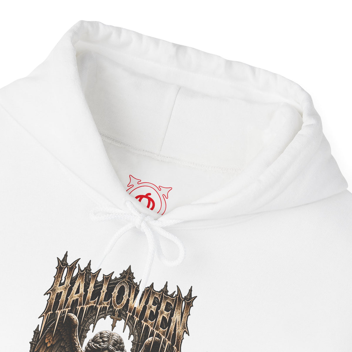 Even Angels Hoodie in White — front view