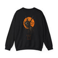 Lost Skull Sweatshirt in Black — back view