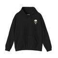 Dripping Skull Hoodie in Black — front view