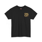 Final Cut Horror Mask T-Shirt in Black — front view