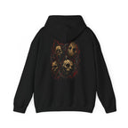 Final Cut Horror Mask Hoodie in Black — back view