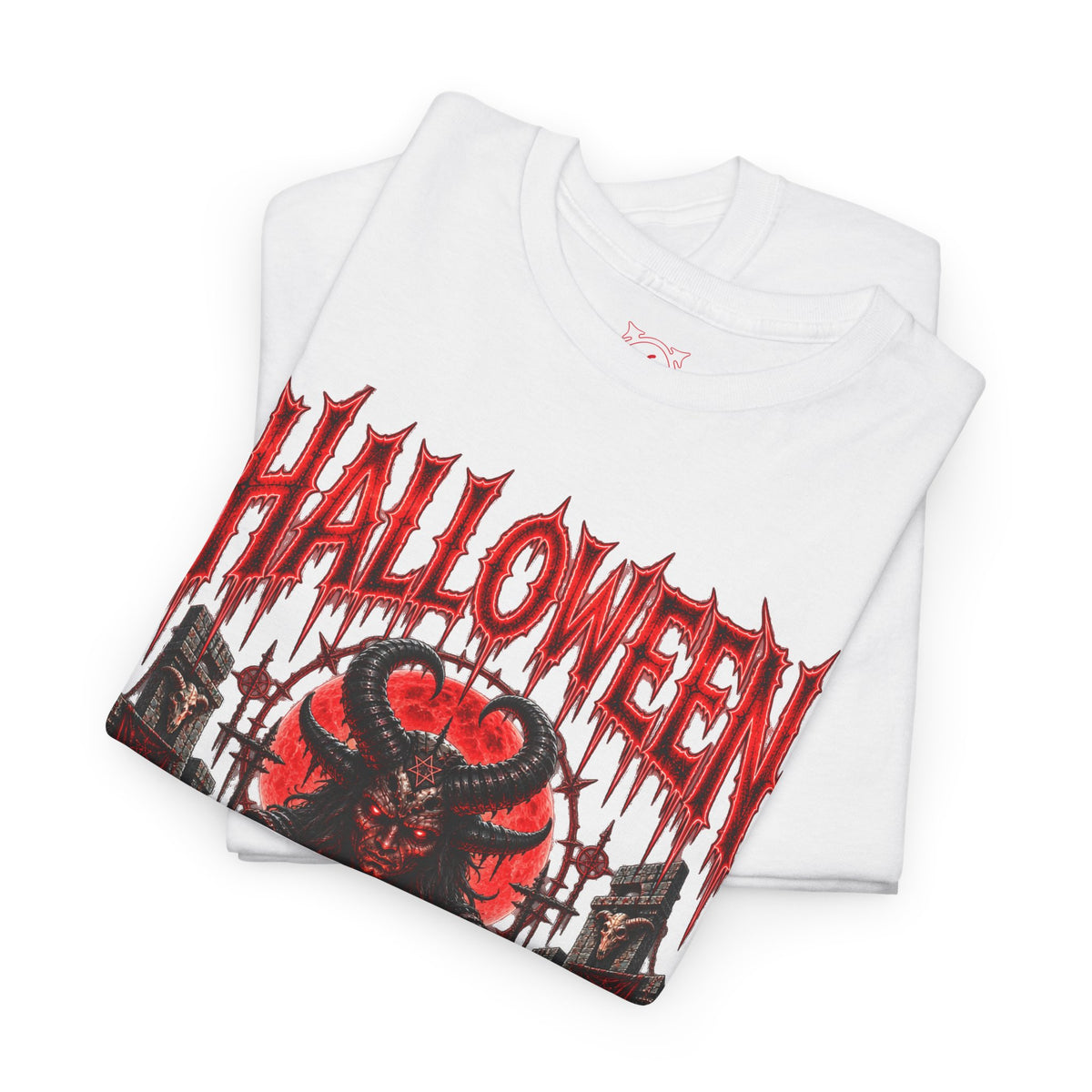 The Ritual Occult T-Shirt in White — folded view