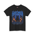 Black Cat Omen T-Shirt in Black — front view