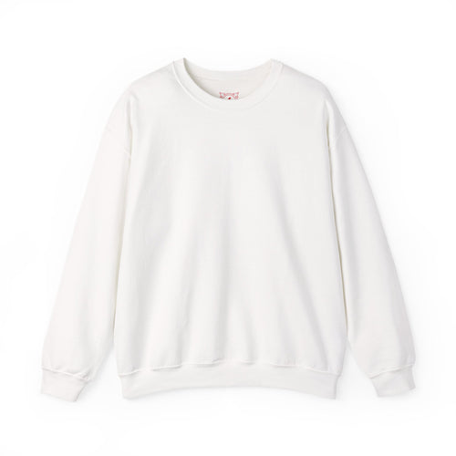 Behind Every Door Nightmare Sweatshirt in White — front view