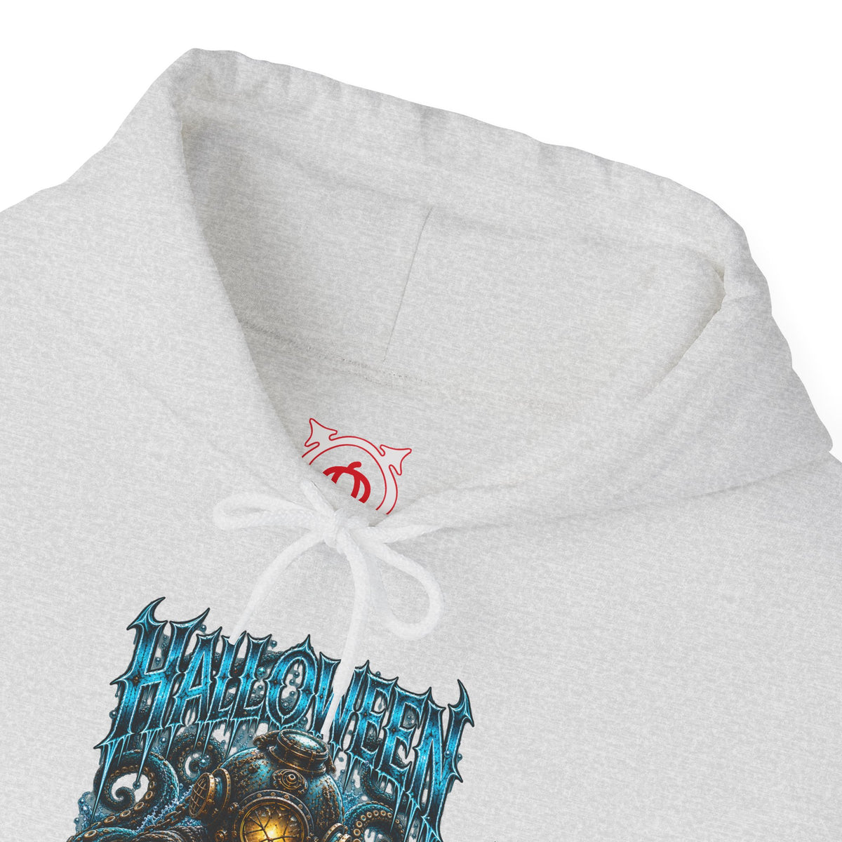 Drown Your Fears Deep Sea Hoodie in Ash — front view