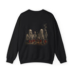 Ghosts Just Wanna Have Fun Sweatshirt in Black — back view