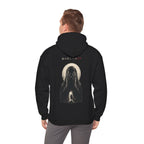 Behind Every Door Nightmare Hoodie in Black — model view