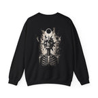 Eclipse Skeleton Sweatshirt in Black — back view