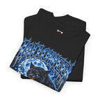 Full Moon Terror Werewolf T-Shirt in Black — folded view